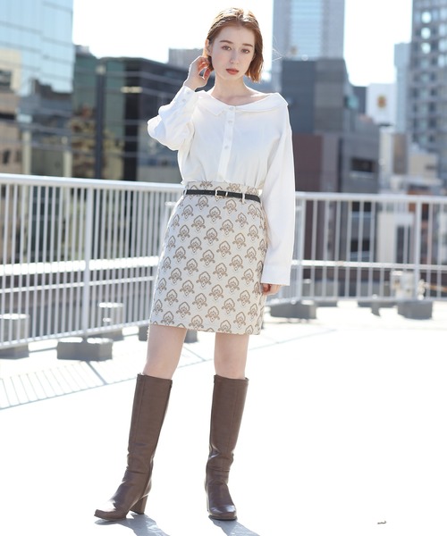 one after another NICE CLAUP（ワンアフターアナザーナイスクラップ）の「２Wayオフショルブラウス（Tシャツ/カットソー・レディース・アイボリー/ベージュ/カーキ・FREE）」の4枚目の写真