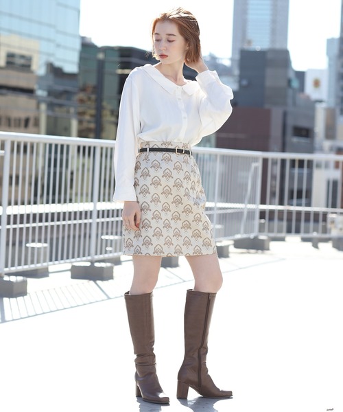 one after another NICE CLAUP（ワンアフターアナザーナイスクラップ）の「２Wayオフショルブラウス（Tシャツ/カットソー・レディース・アイボリー/ベージュ/カーキ・FREE）」の6枚目の写真