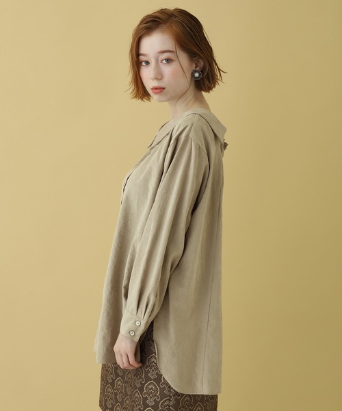 one after another NICE CLAUP（ワンアフターアナザーナイスクラップ）の「２Wayオフショルブラウス（Tシャツ/カットソー・レディース・アイボリー/ベージュ/カーキ・FREE）」の17枚目の写真