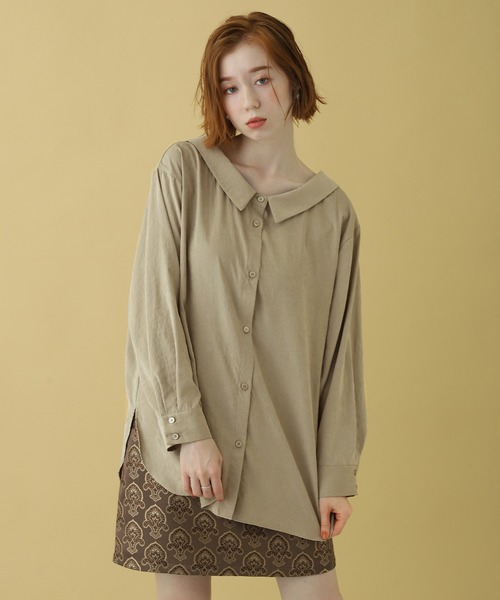one after another NICE CLAUP（ワンアフターアナザーナイスクラップ）の「２Wayオフショルブラウス（Tシャツ/カットソー・レディース・アイボリー/ベージュ/カーキ・FREE）」の16枚目の写真