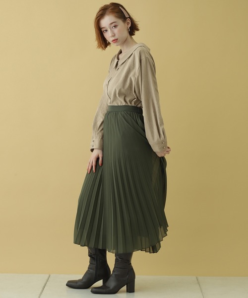 one after another NICE CLAUP（ワンアフターアナザーナイスクラップ）の「２Wayオフショルブラウス（Tシャツ/カットソー・レディース・アイボリー/ベージュ/カーキ・FREE）」の19枚目の写真