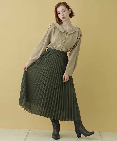 one after another NICE CLAUP（ワンアフターアナザーナイスクラップ）の「２Wayオフショルブラウス（Tシャツ/カットソー・レディース・アイボリー/ベージュ/カーキ・FREE）」の20枚目の写真