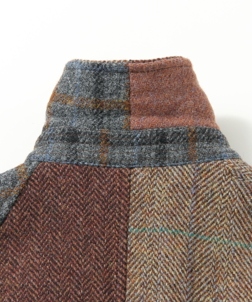 BEAMS PLUS（ビームスプラス）の「BEAMS PLUS / パッチワーク ステンカラーコート(Harris Tweed)（ステンカラーコート・メンズ・その他・LARGE/SMALL/X-LARGE/MEDIUM）」の10枚目の写真