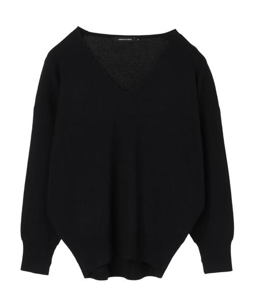 AMERICAN HOLIC（アメリカンホリック）の「Vネック総針ニットプルオーバー＊（ニット/セーター・レディース・アイボリー/ネイビー/ピンク/ベージュ・M/L）」の18枚目の写真
