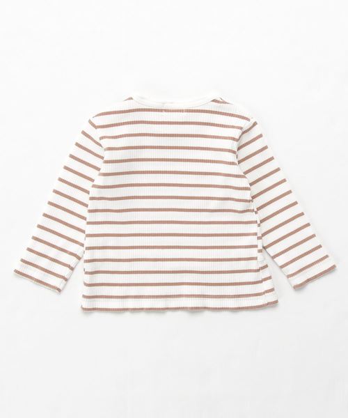 Will Mery（ウイルメリィ）の「柄込みＴシャツ（Tシャツ/カットソー・キッズ・ホワイト/ブラウン・100/110/120/130/140/80/90/95）」の3枚目の写真