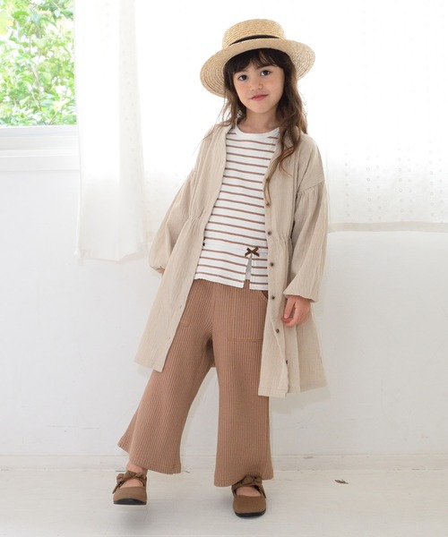 Will Mery（ウイルメリィ）の「柄込みＴシャツ（Tシャツ/カットソー・キッズ・ホワイト/ブラウン・100/110/120/130/140/80/90/95）」の6枚目の写真