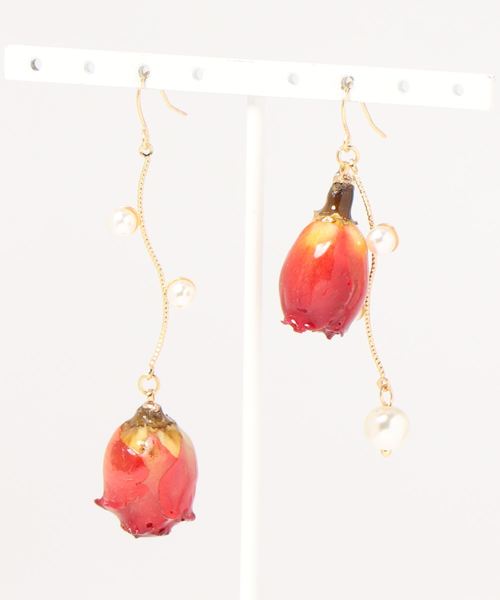 apres jour（アプレジュール）の「【apres jour×ARIAZ】ローズパールピアス（ピアス（両耳用）・レディース・パープル/レッド/ピンク/ボルドー/ラベンダー・FREE）」の20枚目の写真