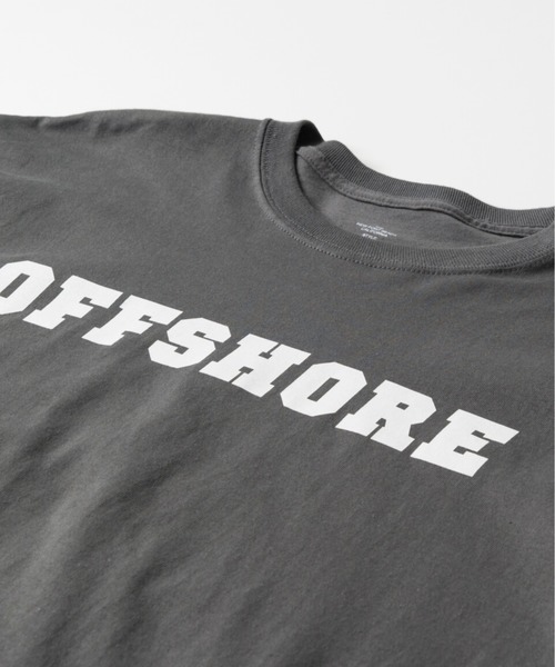 L S Logo セール Tee カレッジロゴロンティ Tシャツ カットソー Offshore オフショア のファッション Logo トップス College