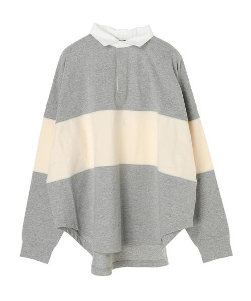 AMERICAN HOLIC(アメリカンホリック)の「衿付きラガーBIGカットプルオーバー*(Tシャツ/カットソー・レディース・グレー系その他/ベージュ/モカ/ネイビー・M/L)」の20枚目の写真