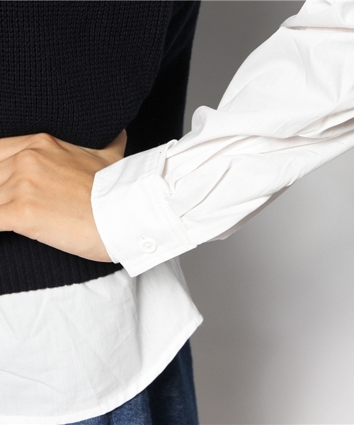 Chico（チコ）の「ベスト重ねSH（ニット/セーター・レディース・ブルー/ネイビー/グレー/ホワイト・FREE）」の11枚目の写真