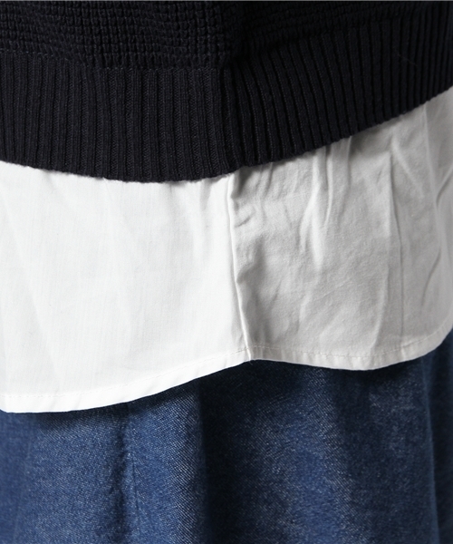 Chico（チコ）の「ベスト重ねSH（ニット/セーター・レディース・ブルー/ネイビー/グレー/ホワイト・FREE）」の14枚目の写真