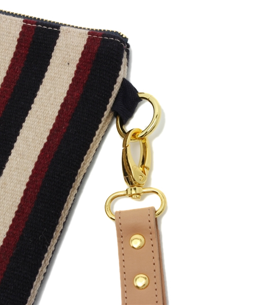 SHIPS for women(シップスフォーウィメン)の「ストライプ クラッチ(クラッチバッグ・レディース・ネイビー/ダークブルー・ONE SIZE)」の4枚目の写真