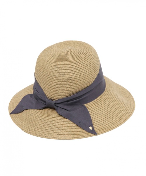 LAKOLE（ラコレ）の「【UVカット】カプリーヌハット / LAKOLE（ハット・レディース・チャコール/サンドグレー/ブラウン系その他/ブラック・FREE）」の4枚目の写真