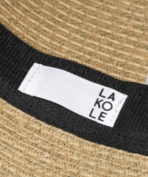 LAKOLE（ラコレ）の「【UVカット】カプリーヌハット / LAKOLE（ハット・レディース・チャコール/サンドグレー/ブラウン系その他/ブラック・FREE）」の6枚目の写真