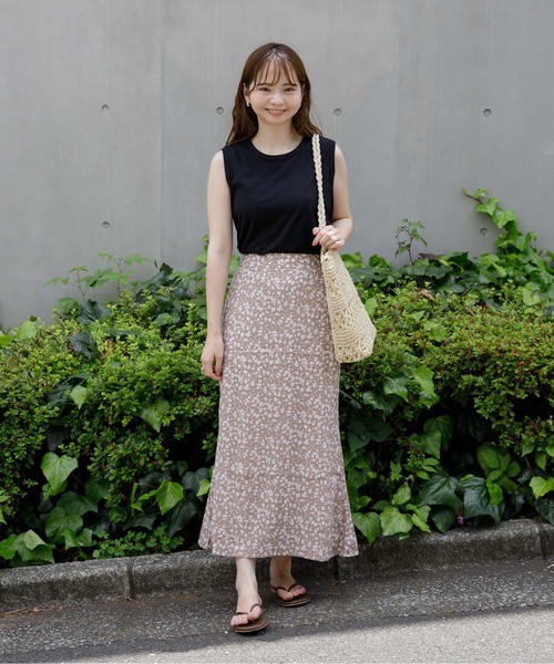 flower（フラワー）の「Hanes ヘインズスリーブレスTシャツ（Tシャツ/カットソー・レディース・ホワイト/ブラック/グレー・FREE）」の9枚目の写真