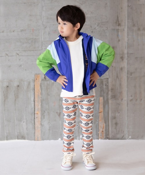 RAGMART（ラグマート）の「ウィンドブレーカー（ナイロンジャケット・キッズ・ブルー/イエロー・120cm/130cm/100cm/110cm）」の3枚目の写真