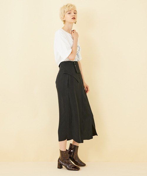 STUDIOUS（ステュディオス）の「【STUDIOUS】グラフィックプリントTEE（Tシャツ/カットソー・レディース・パープル/ホワイト・FREE）」の7枚目の写真