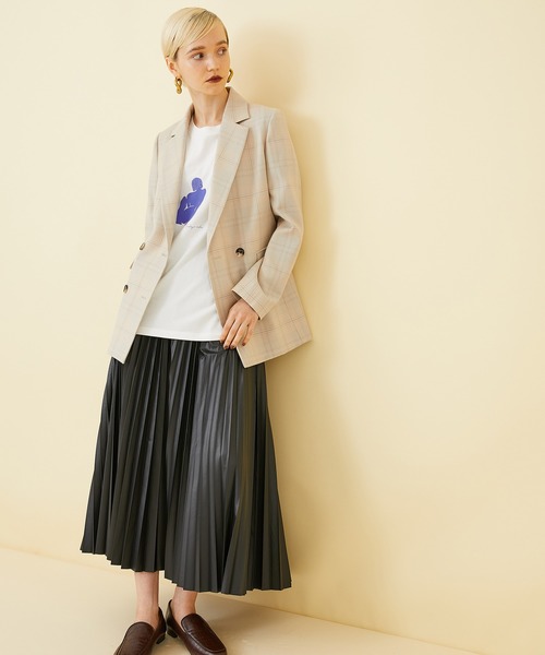 STUDIOUS（ステュディオス）の「【STUDIOUS】グラフィックプリントTEE（Tシャツ/カットソー・レディース・パープル/ホワイト・FREE）」の16枚目の写真