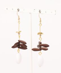 【CouleuR】mattebrownczech デザインピアス