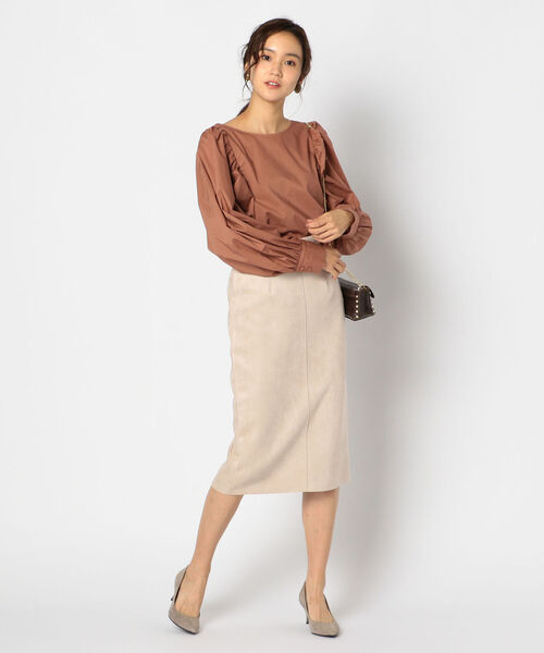 NOLLEY’S(ノーリーズ)の「ギャザースリーブブラウス(シャツ/ブラウス・レディース・グリーン/ブラウン/ブラック・38)」の14枚目の写真
