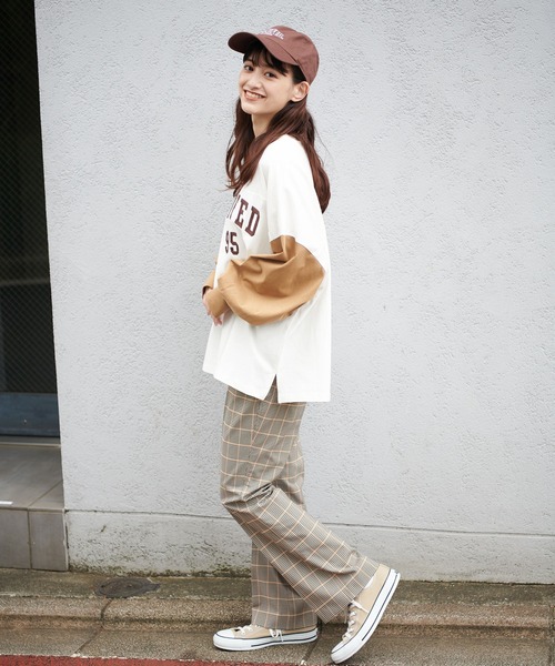 MILKFED.（ミルクフェド）の「CHAIN EMBROID FOOTBALL TEE（Tシャツ/カットソー・レディース・ベージュ/ネイビー/アッシュ・ONE SIZE）」の15枚目の写真