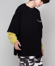 WEGO | WEGO/レイヤードロゴビッグシルエットロンT(Tシャツ/カットソー)