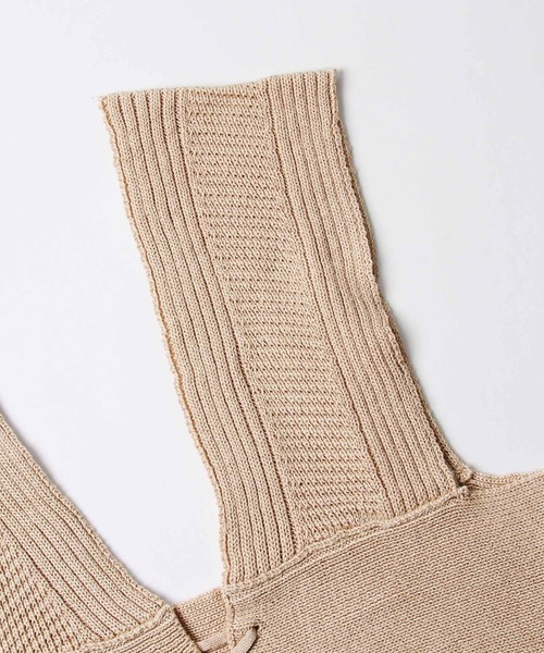 Chillfar（チルファー）の「2way畦編みビスチェ（ベスト・レディース・ブラック/ベージュ/ブラウン/アイボリー・FREE）」の9枚目の写真