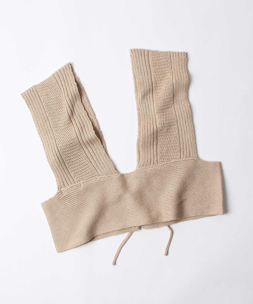 Chillfar（チルファー）の「2way畦編みビスチェ（ベスト・レディース・ブラック/ベージュ/ブラウン/アイボリー・FREE）」の20枚目の写真