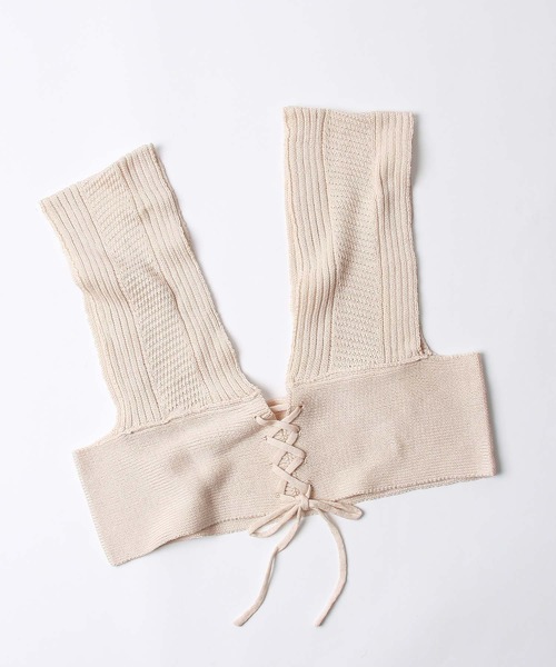 Chillfar（チルファー）の「2way畦編みビスチェ（ベスト・レディース・ブラック/ベージュ/ブラウン/アイボリー・FREE）」の22枚目の写真