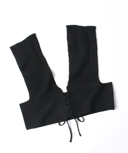 Chillfar（チルファー）の「2way畦編みビスチェ（ベスト・レディース・ブラック/ベージュ/ブラウン/アイボリー・FREE）」の14枚目の写真