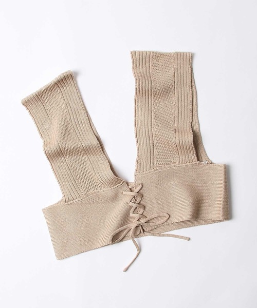 Chillfar（チルファー）の「2way畦編みビスチェ（ベスト・レディース・ブラック/ベージュ/ブラウン/アイボリー・FREE）」の12枚目の写真