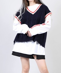 DING | DING/オーバーチルデンニットベスト(ベスト)