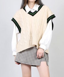 DING | DING/オーバーチルデンニットベスト(ベスト)