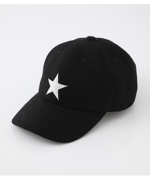 AZUL by moussy（アズールバイマウジー）の「STAR FELT CAP/スターフェルトキャップ（キャップ・メンズ・ブラック/バーガンディー・FREE）」の2枚目の写真