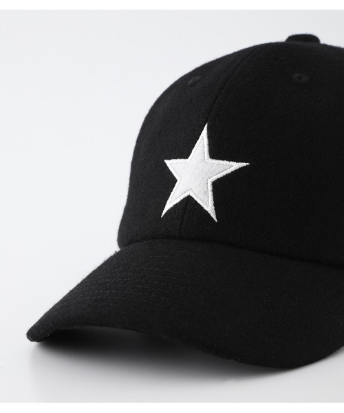 AZUL by moussy（アズールバイマウジー）の「STAR FELT CAP/スターフェルトキャップ（キャップ・メンズ・ブラック/バーガンディー・FREE）」の5枚目の写真