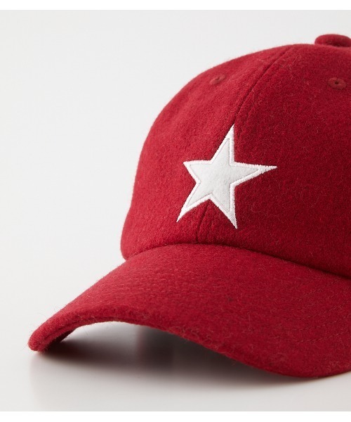 AZUL by moussy（アズールバイマウジー）の「STAR FELT CAP/スターフェルトキャップ（キャップ・メンズ・ブラック/バーガンディー・FREE）」の10枚目の写真