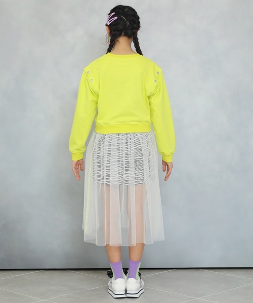 PINKHUNT（ピンクハント）の「PINKHUNT チュールスカート付きトレーナー 5181（スウェット・キッズ・ブラック/グリーン系その他2・130cm/140cm/150cm/160cm/120cm）」の10枚目の写真