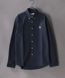 U.S. POLO ASSN.（ユーエスポロアッスン）の「【U.S. POLO ASSN.】別注 ユーエスポロアッスン コットン 無地 ストライプ ボタンダウンシャツ/デザインシャツ/2021 SPRING（シャツ/ブラウス・メンズ）」