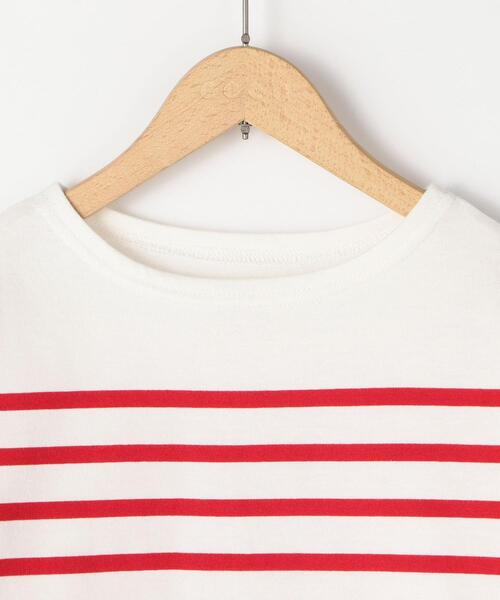 coen（コーエン）の「【coen キッズ/ジュニア】コンパクト天竺ボーダーTシャツ（Tシャツ/カットソー・キッズ・コバルトブルー/レッド・150/100/120/110/130/140）」の6枚目の写真