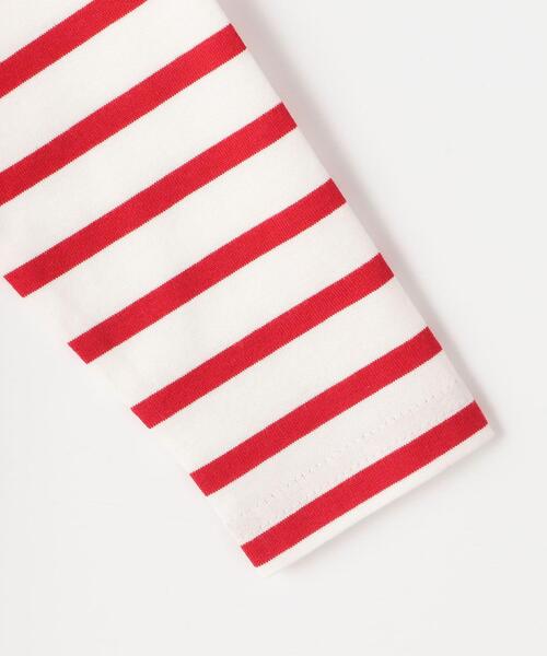 coen（コーエン）の「【coen キッズ/ジュニア】コンパクト天竺ボーダーTシャツ（Tシャツ/カットソー・キッズ・コバルトブルー/レッド・150/100/120/110/130/140）」の7枚目の写真