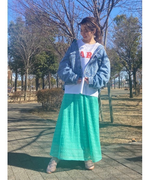 RODEO CROWNS WIDE BOWL（ロデオクラウンズワイドボウル）の「ドルマンデニムGジャン（その他アウター・レディース・ライトブルー/ブルー・FREE）」の8枚目の写真