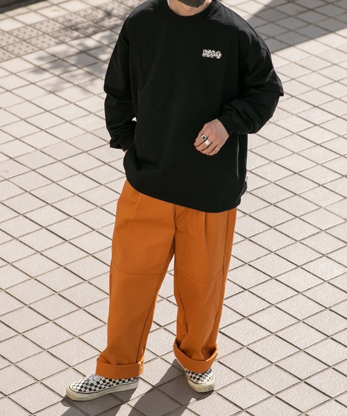 Perushu（ペルーシュ）の「アソートプリントロンT（Tシャツ/カットソー・メンズ・その他/ホワイト/オフホワイト/ブラック/チャコールグレー/サックスブルー・MEDIUM/LARGE/X-LARGE）」の19枚目の写真