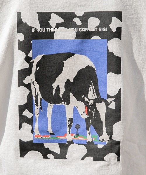 Perushu（ペルーシュ）の「アソートプリントロンT（Tシャツ/カットソー・メンズ・その他/ホワイト/オフホワイト/ブラック/チャコールグレー/サックスブルー・MEDIUM/LARGE/X-LARGE）」の16枚目の写真