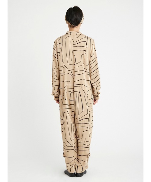 styling/（スタイリング）の「styling×gelato piqueリラックスオールインワン（つなぎ/オールインワン・レディース・ブラック/ベージュ・FREE）」の8枚目の写真