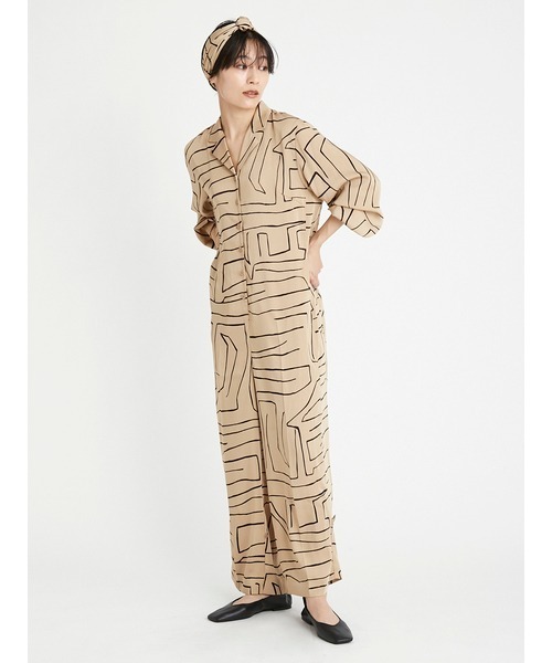 styling/（スタイリング）の「styling×gelato piqueリラックスオールインワン（つなぎ/オールインワン・レディース・ブラック/ベージュ・FREE）」の16枚目の写真