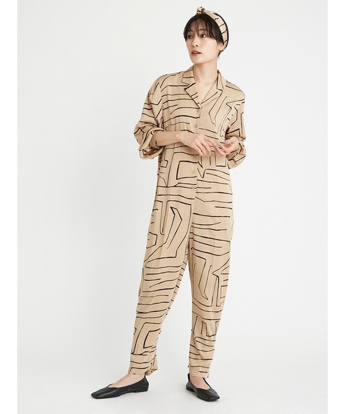 styling/（スタイリング）の「styling×gelato piqueリラックスオールインワン（つなぎ/オールインワン・レディース・ブラック/ベージュ・FREE）」の10枚目の写真