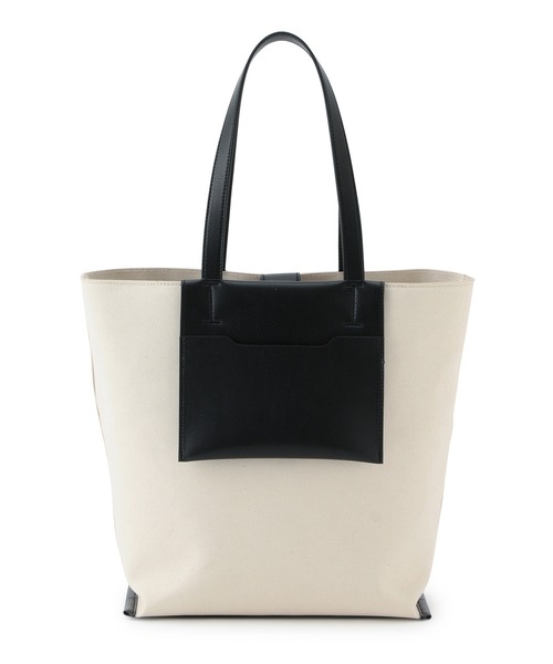 ROPE' PICNIC(ロペピクニック)の「カラー合皮×キャンバスA4トートバッグ(トートバッグ・レディース・ブラック/ブルー/イエロー・FREE)」の7枚目の写真