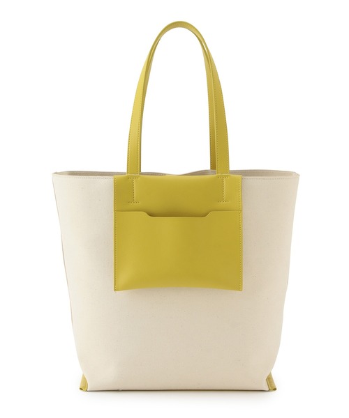 ROPE' PICNIC(ロペピクニック)の「カラー合皮×キャンバスA4トートバッグ(トートバッグ・レディース・ブラック/ブルー/イエロー・FREE)」の17枚目の写真