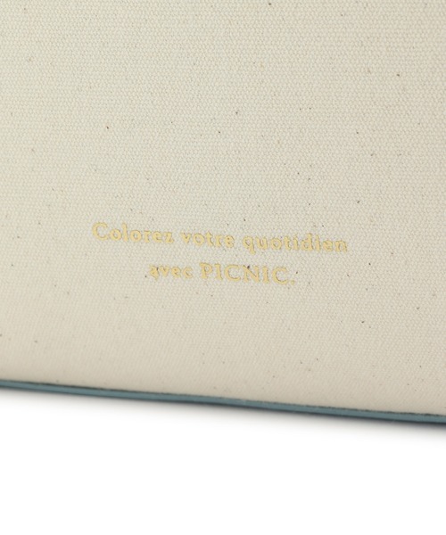 ROPE' PICNIC(ロペピクニック)の「カラー合皮×キャンバスA4トートバッグ(トートバッグ・レディース・ブラック/ブルー/イエロー・FREE)」の4枚目の写真