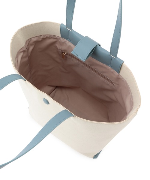 ROPE' PICNIC(ロペピクニック)の「カラー合皮×キャンバスA4トートバッグ(トートバッグ・レディース・ブラック/ブルー/イエロー・FREE)」の16枚目の写真